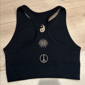 Spiritual Gangster Bra Tank with Gold Symbols